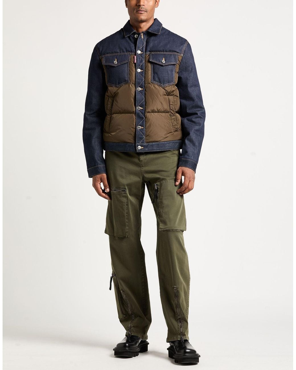 DSquared² Blue Puffer Cotton, Polyamide for men
