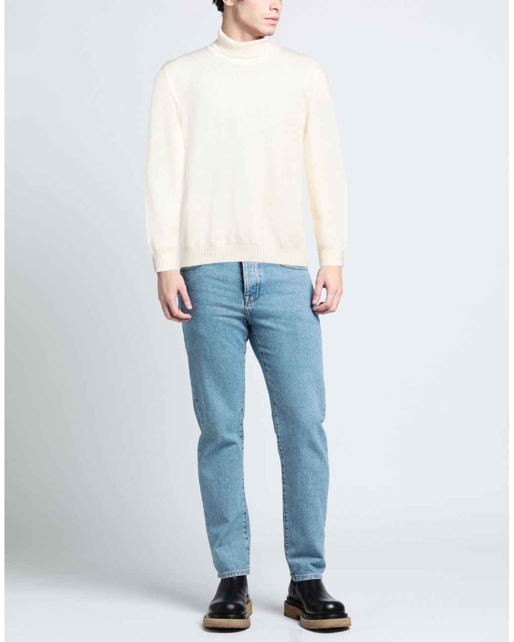 Gran Sasso White Turtleneck for men
