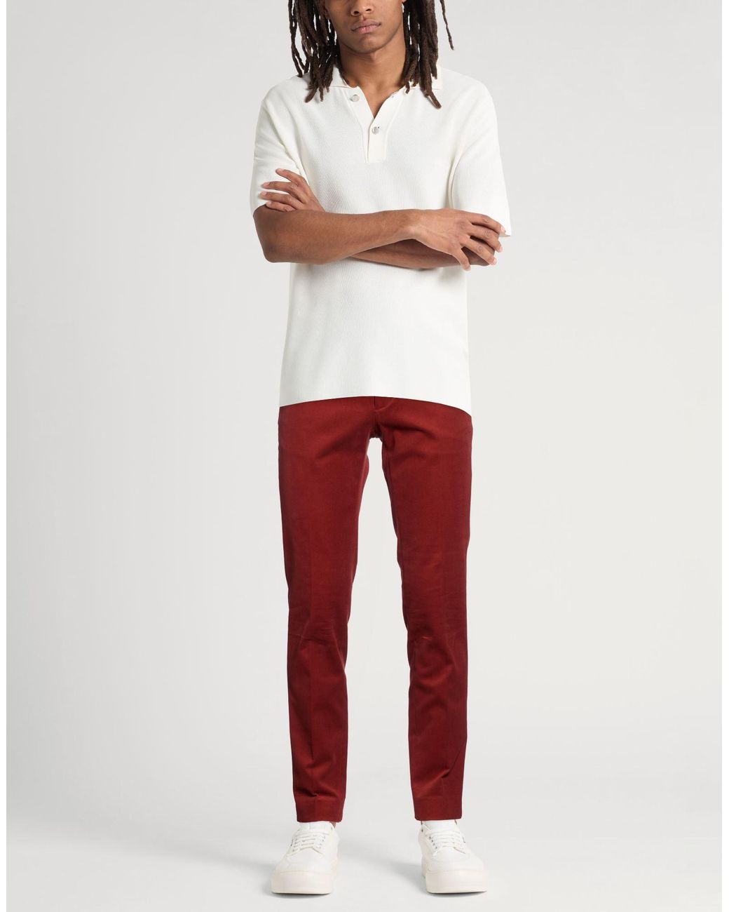 Berwich Red Pants for men