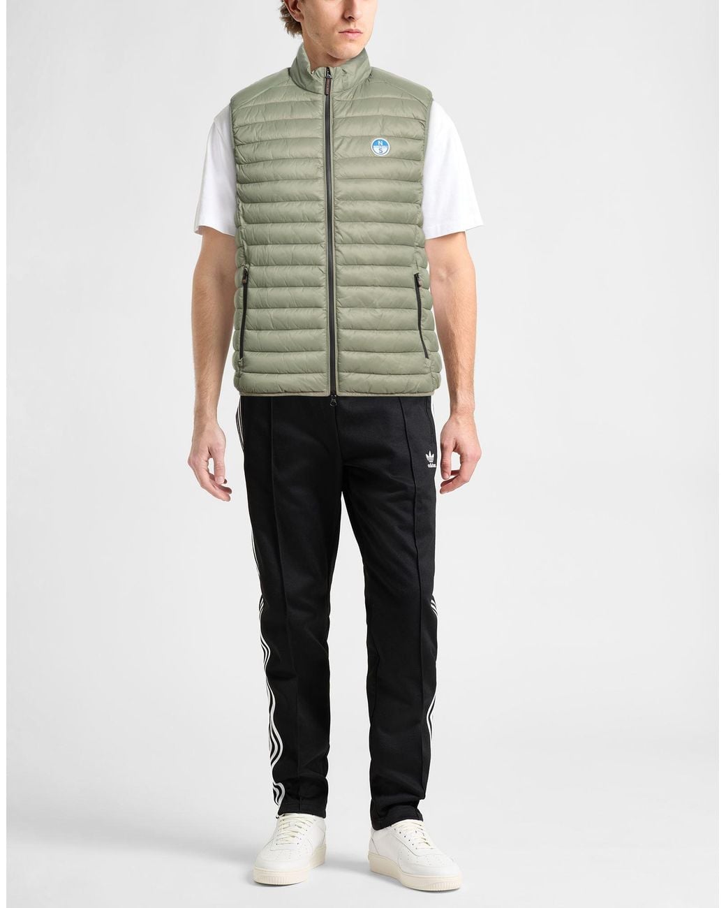 North Sails Green Military Vest Polyamide for men