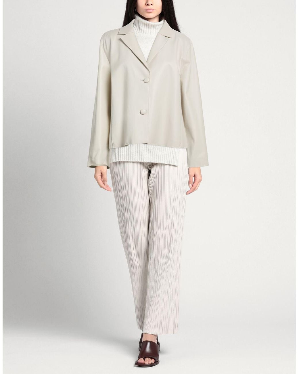 S.w.o.r.d 6.6.44 White Blazer Soft Leather