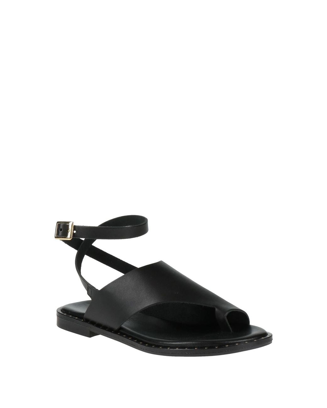 Ottod'Ame Black Thong Sandal Leather
