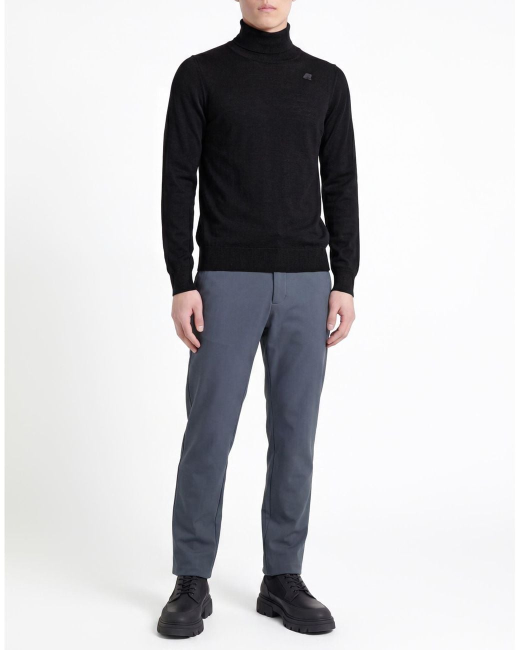 K-Way Black Turtleneck for men
