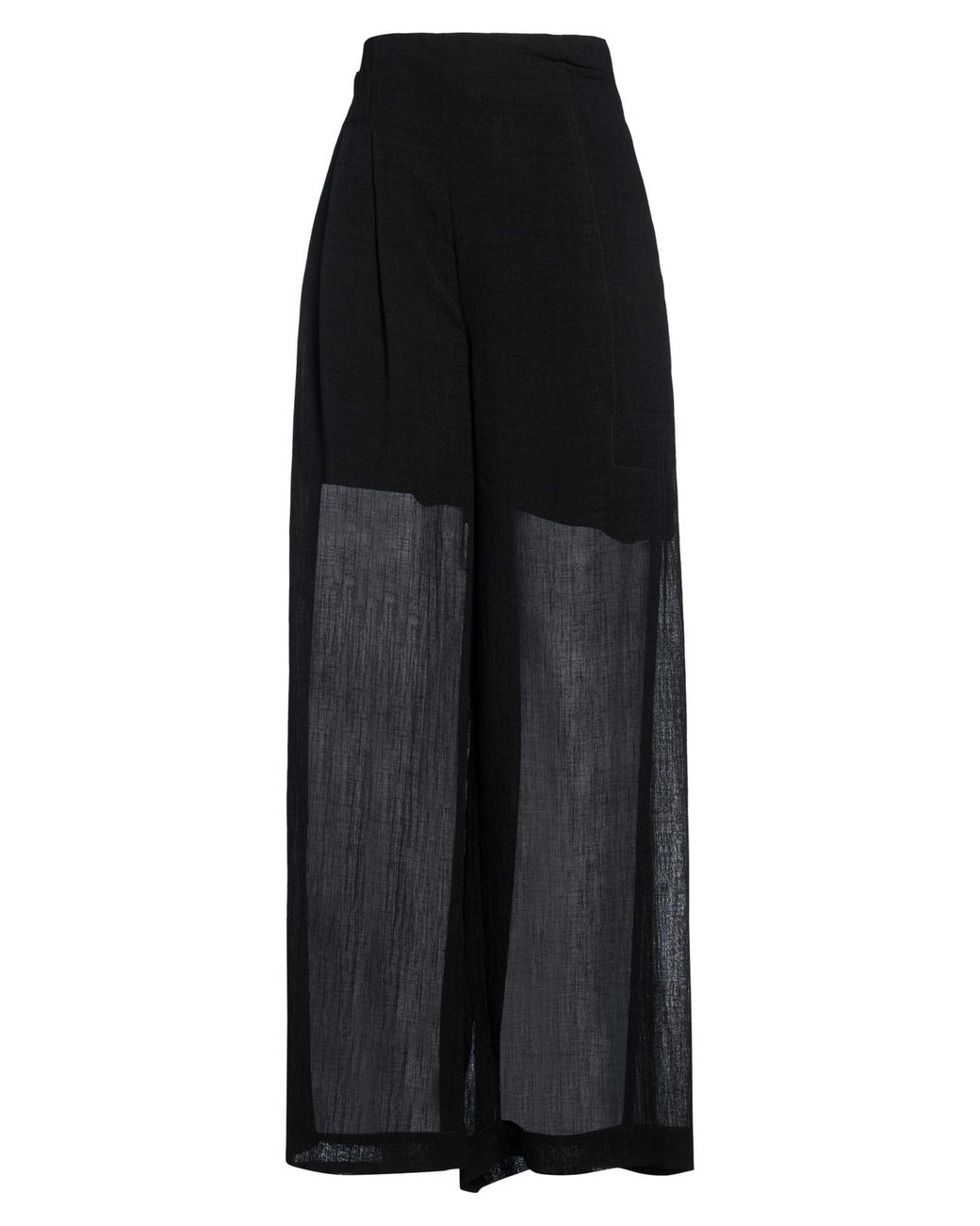 Yehuafan Black Pants Triacetate, Polyester