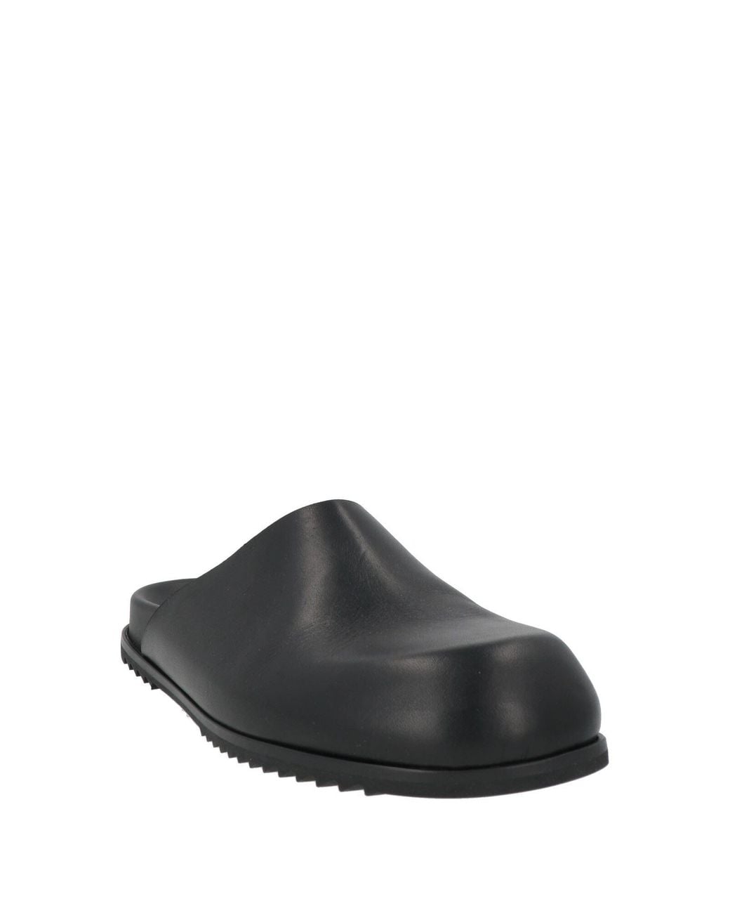 Rick Owens Black Mules & Clogs Leather