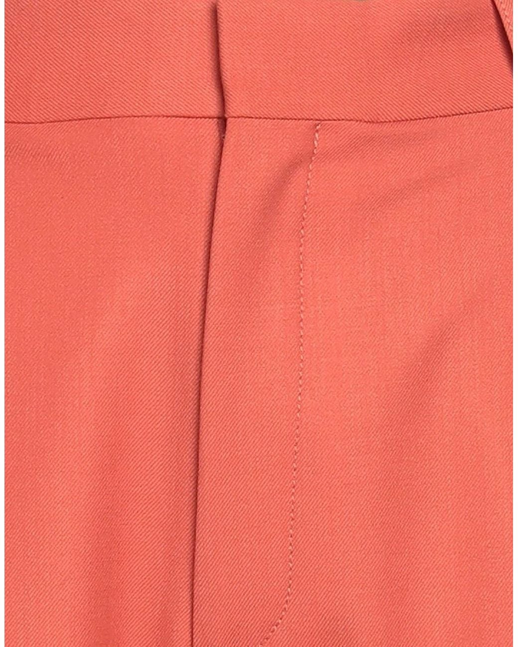 Victoria Beckham Red Pants Polyester, Virgin Wool, Elastane