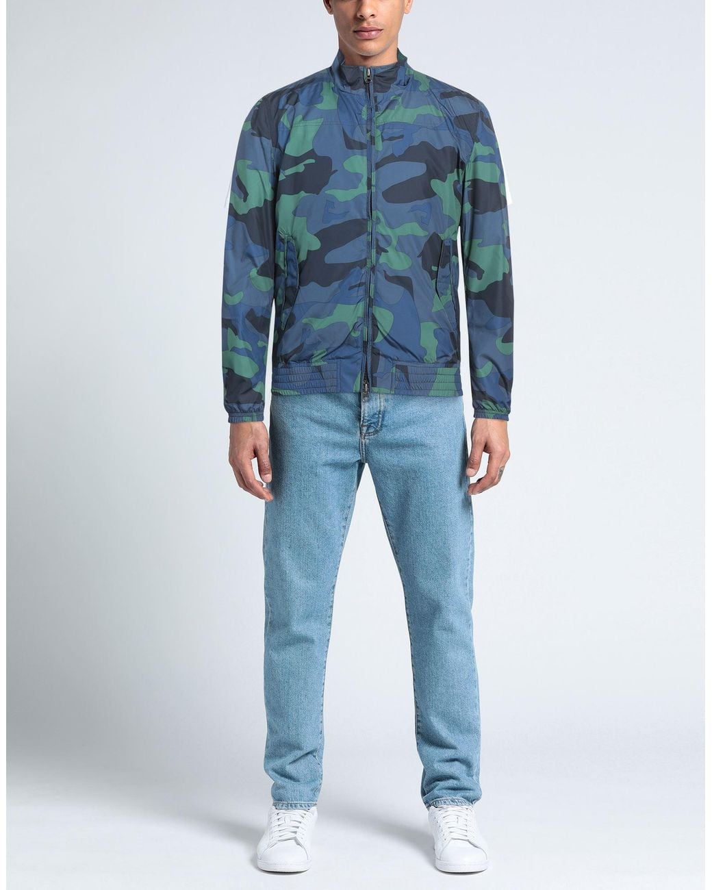 Woolrich Blue Jacket Polyester for men
