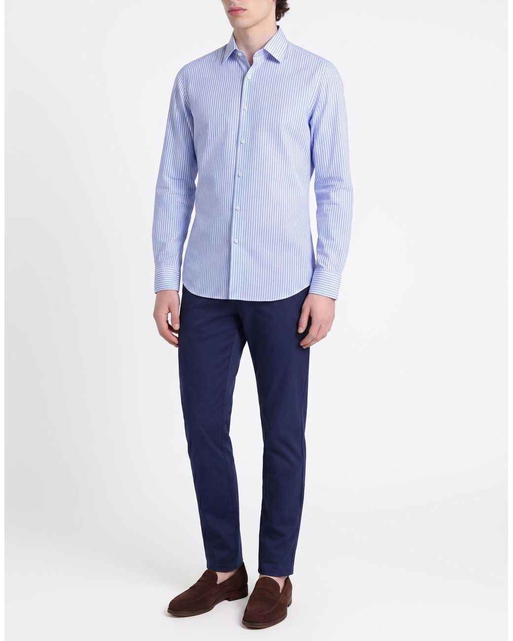 Del Siena Blue Shirts for men