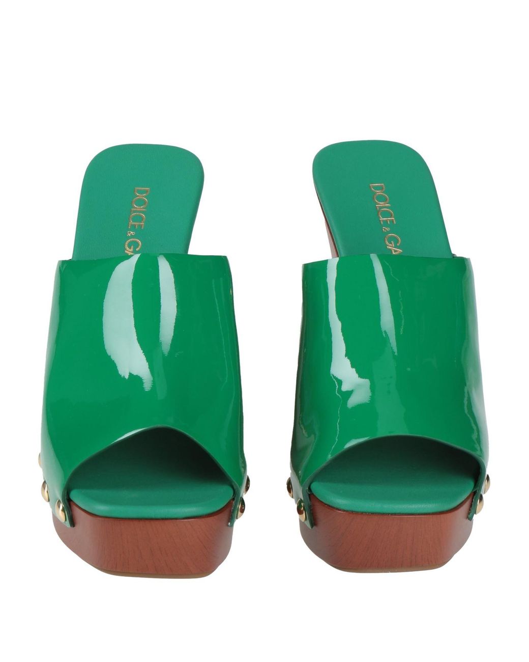 Dolce & Gabbana Green Mules & Clogs