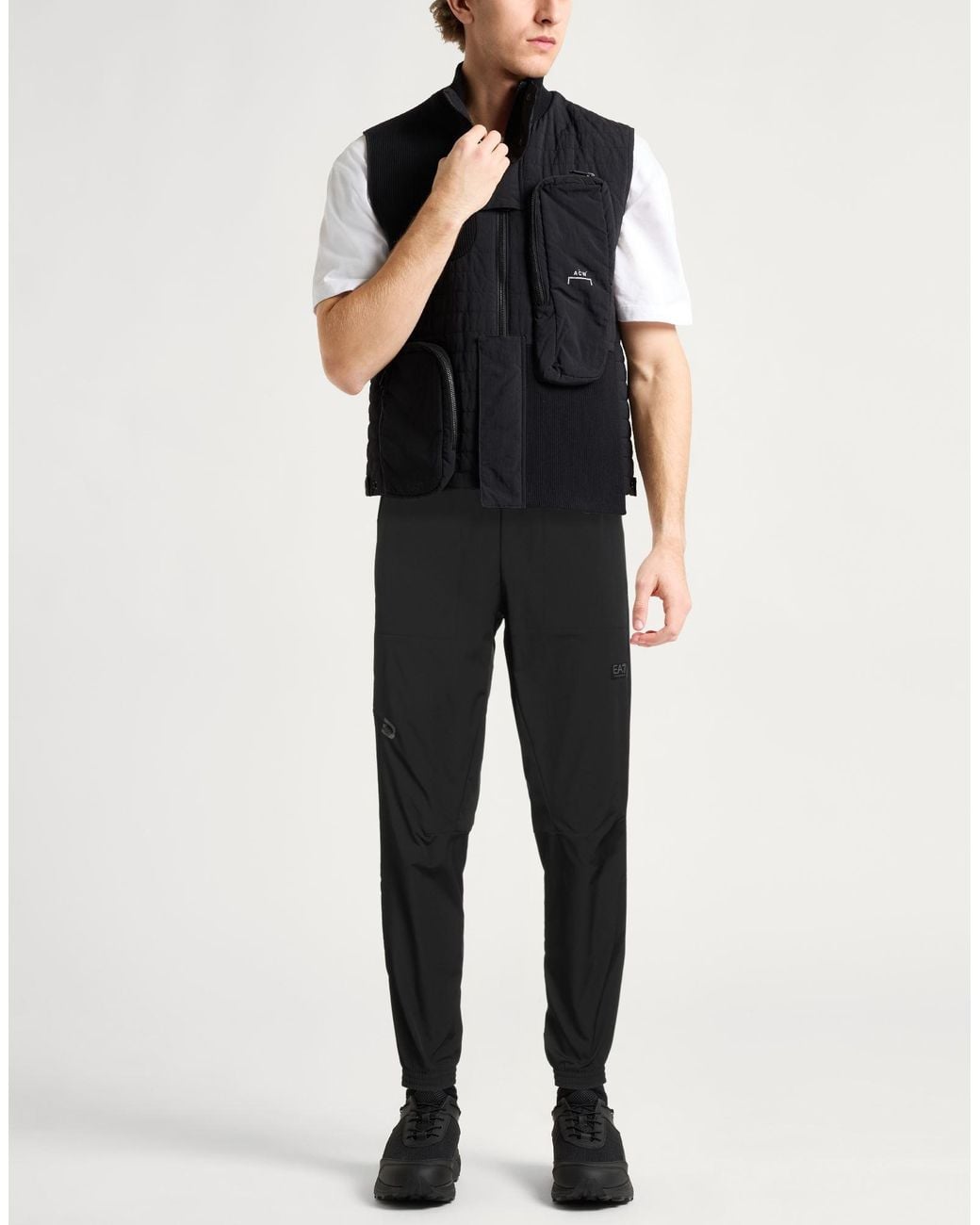 EA7 Black Pants for men