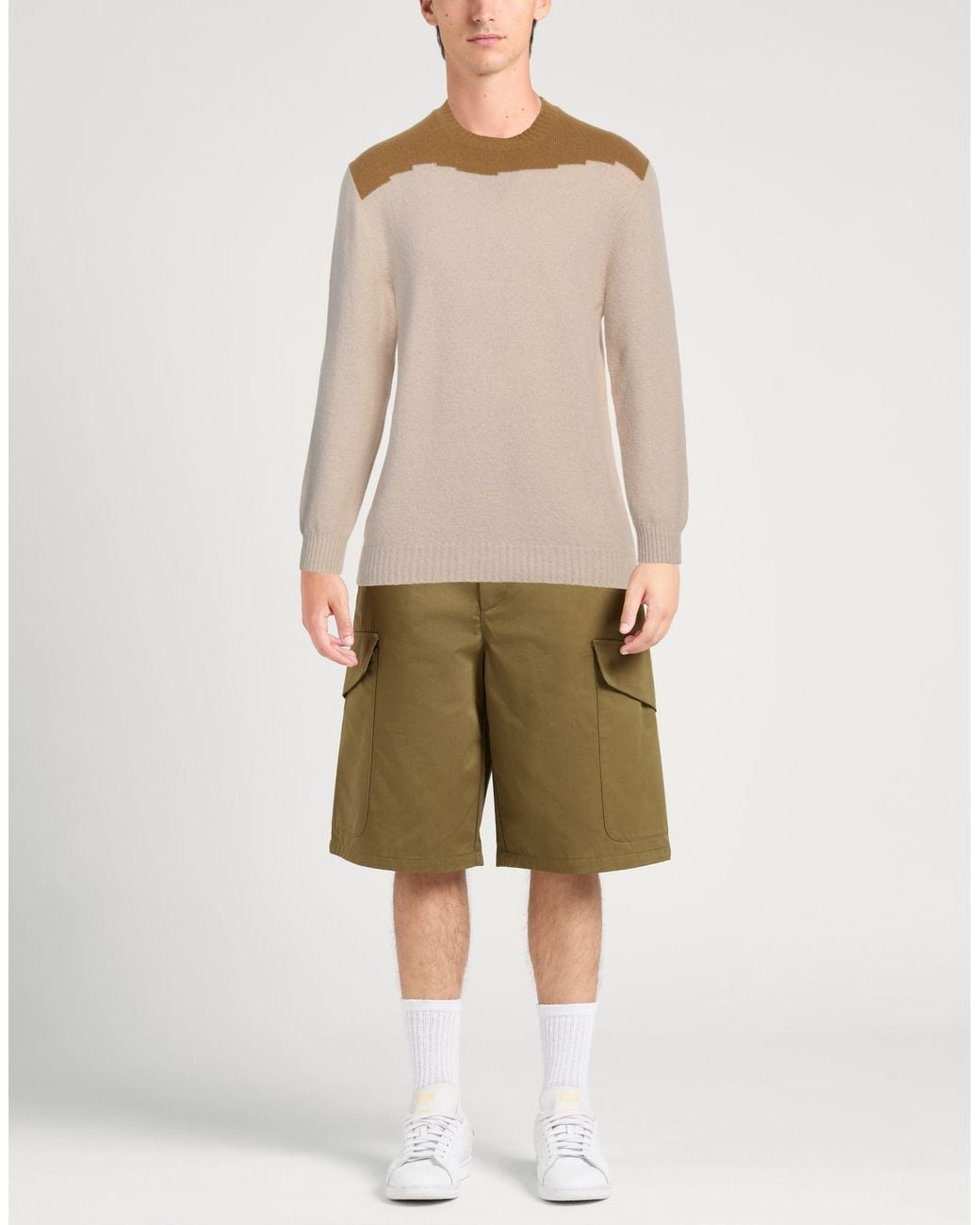 Alpha Studio Natural Sweater Alpaca Wool, Polyamide, Cotton, Modal, Elastane for men