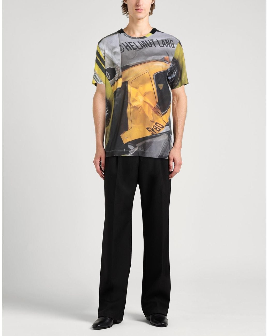 Helmut Lang Gray T-Shirt Cotton for men