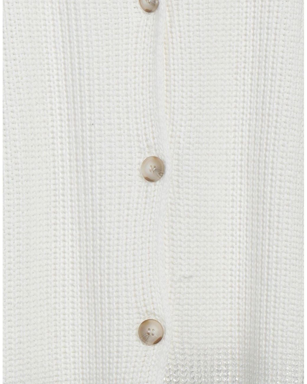 8pm White Cardigan