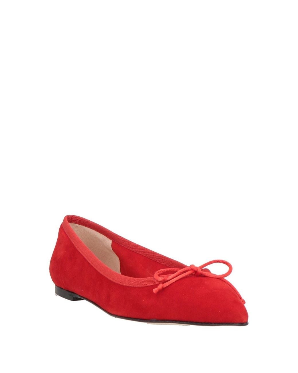 Status Red Ballet Flats