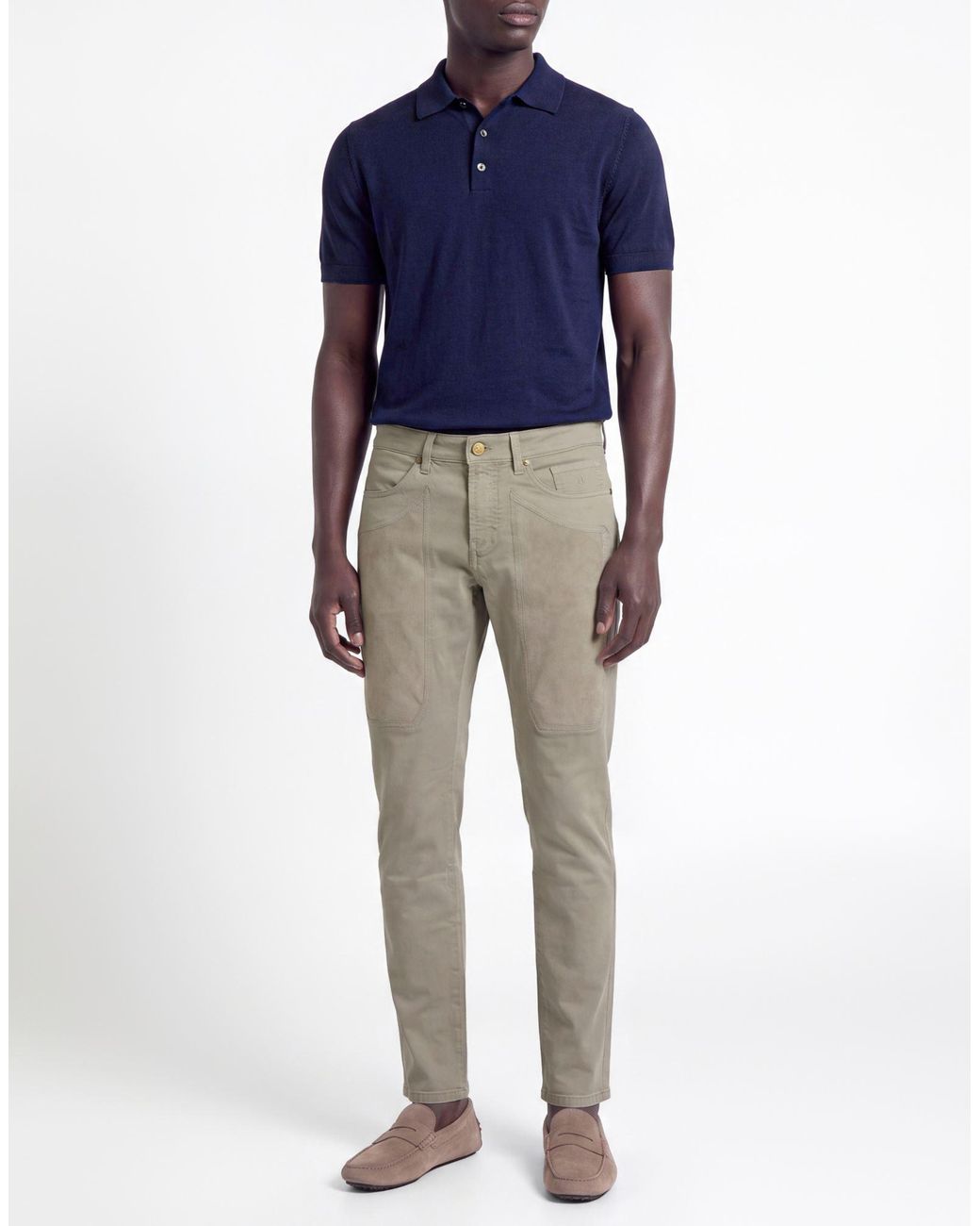 Jeckerson Gray Light Pants Cotton, Elastane, Polyester, Polyurethane for men