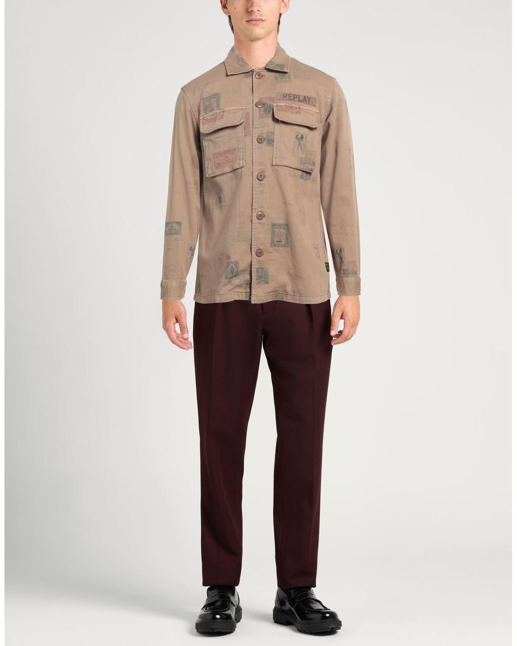 Replay Brown Shirt for men