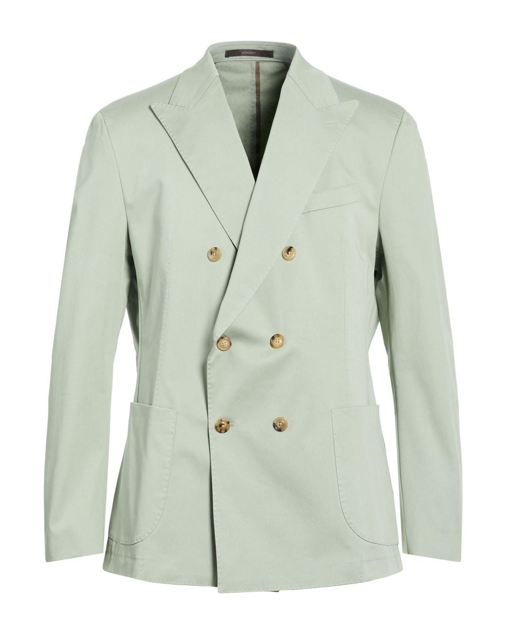 Windsor. Green Blazer Cotton, Elastane for men