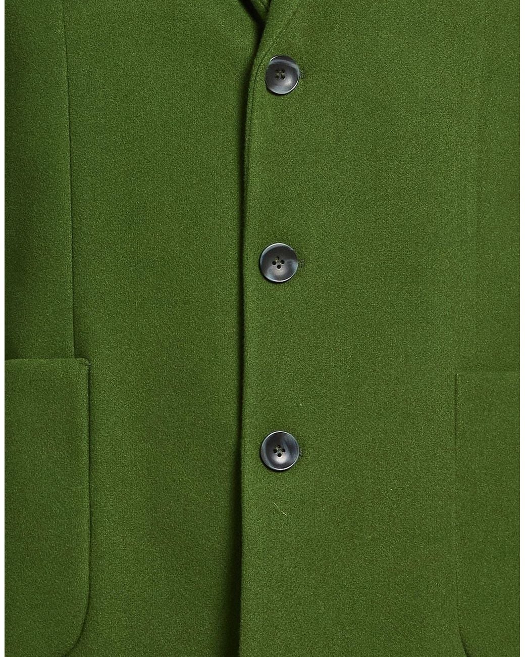 OVER/D Green Coat Polyester for men