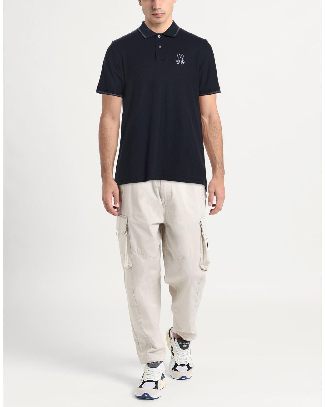 Psycho Bunny Blue Polo Shirt for men
