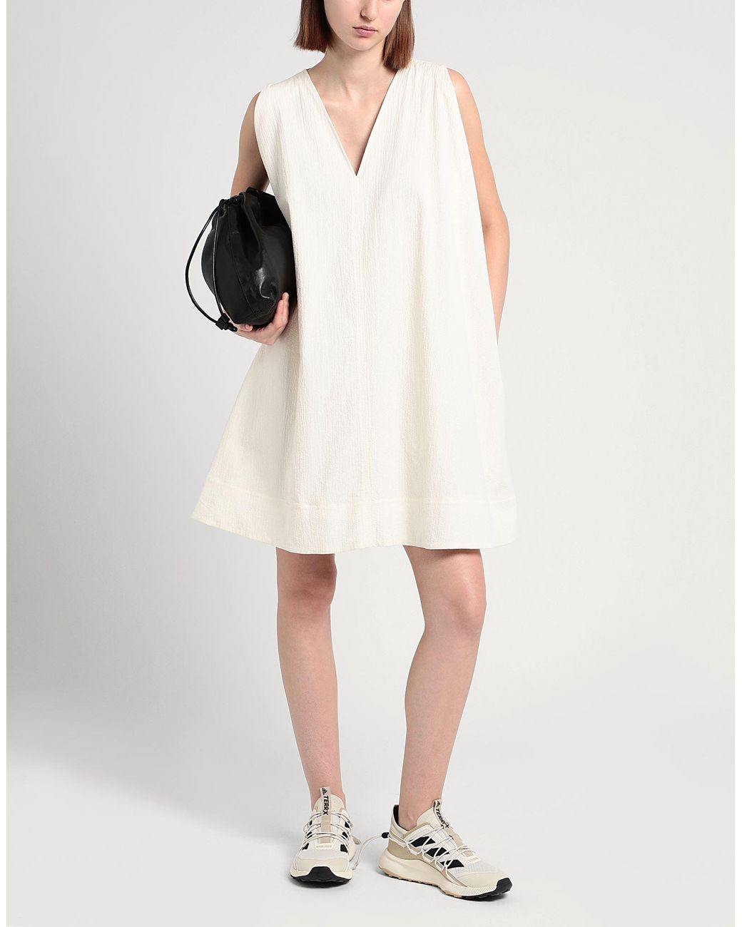 COS White A-line Sleeveless Mini Dress