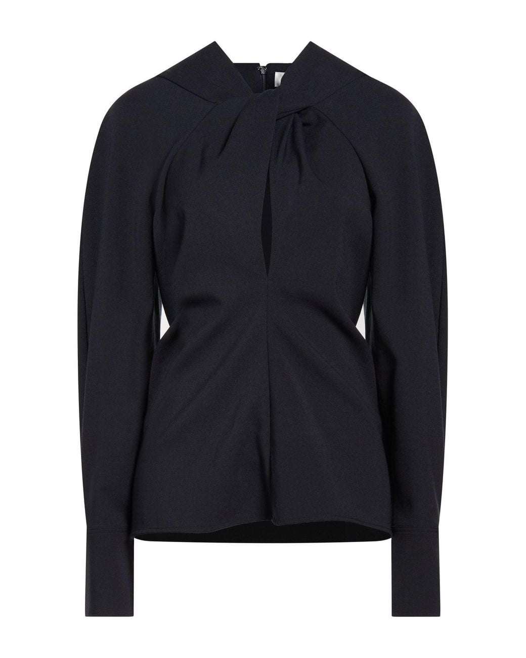 Victoria Beckham Blue Top Polyester, Virgin Wool, Elastane