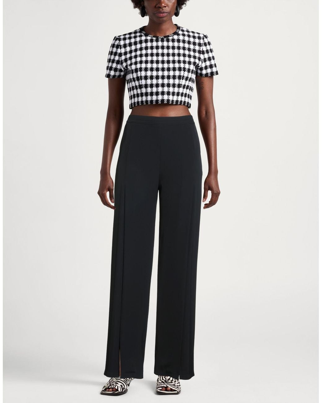 Suoli Blue Pants Polyester, Elastane, Viscose, Acetate