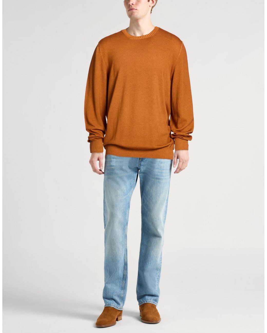 Fay Orange Jumper for men