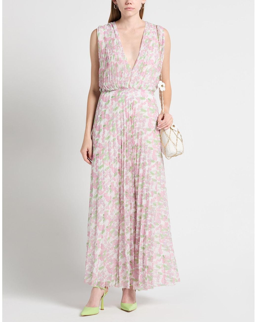 BERNADETTE Pink Maxi Dress Polyester