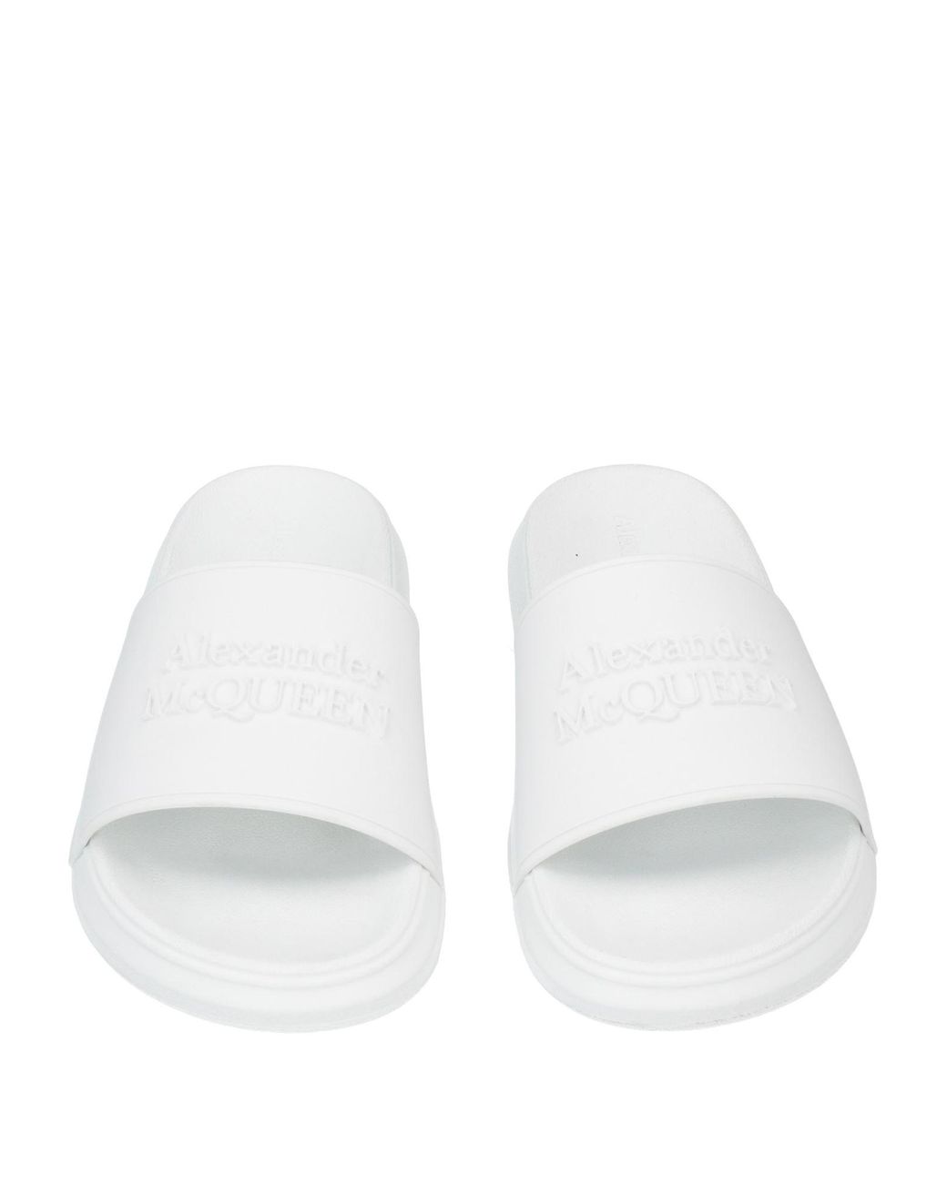 McQueen White Sandals