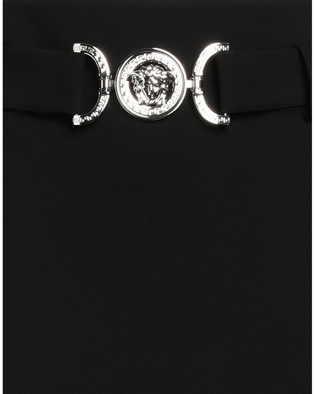 Versace Black Midi Skirt