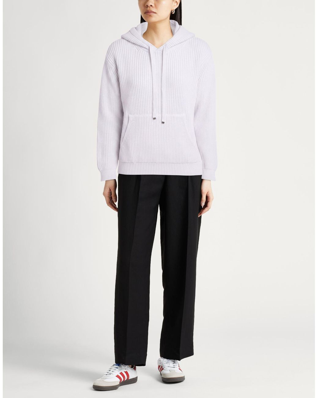 Eleventy White Light Sweater Wool, Viscose, Cashmere
