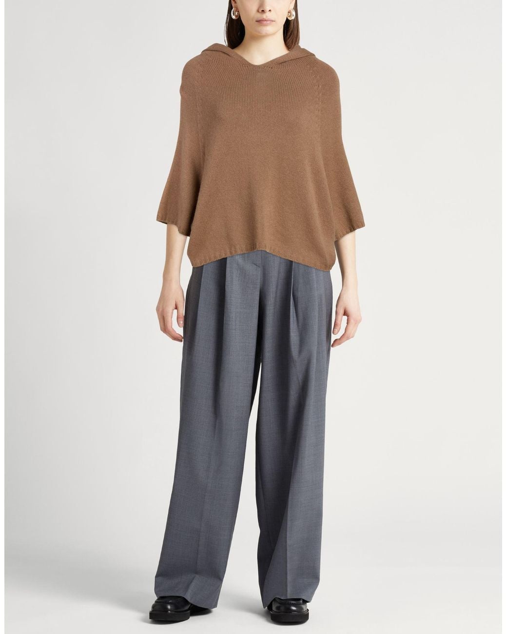 Fabiana Filippi Brown Camel Sweater Cashmere