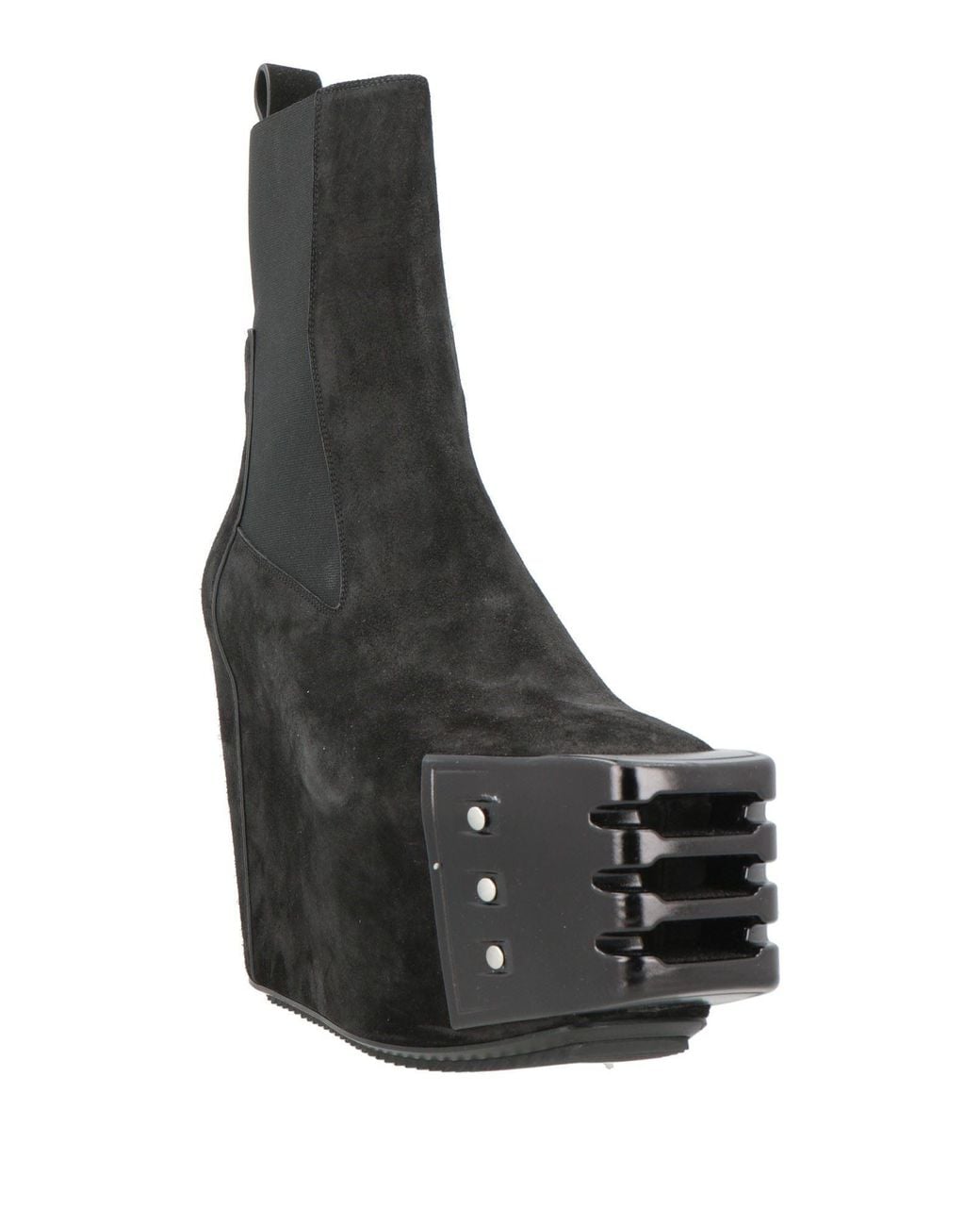 Rick Owens Black Ankle Boots Leather for men