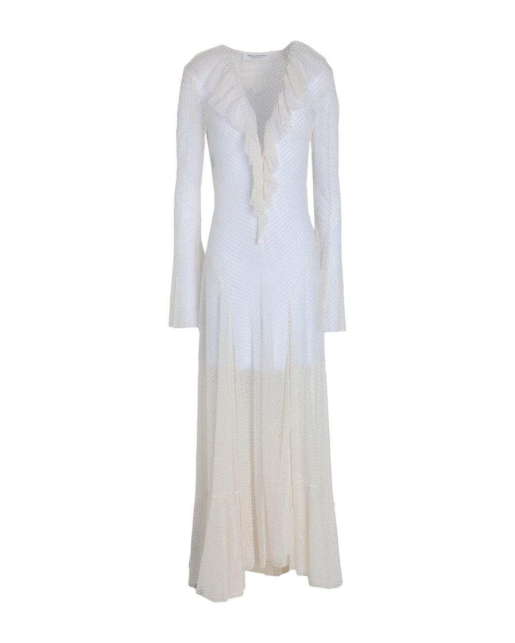 Philosophy Di Lorenzo Serafini White Maxi Dress