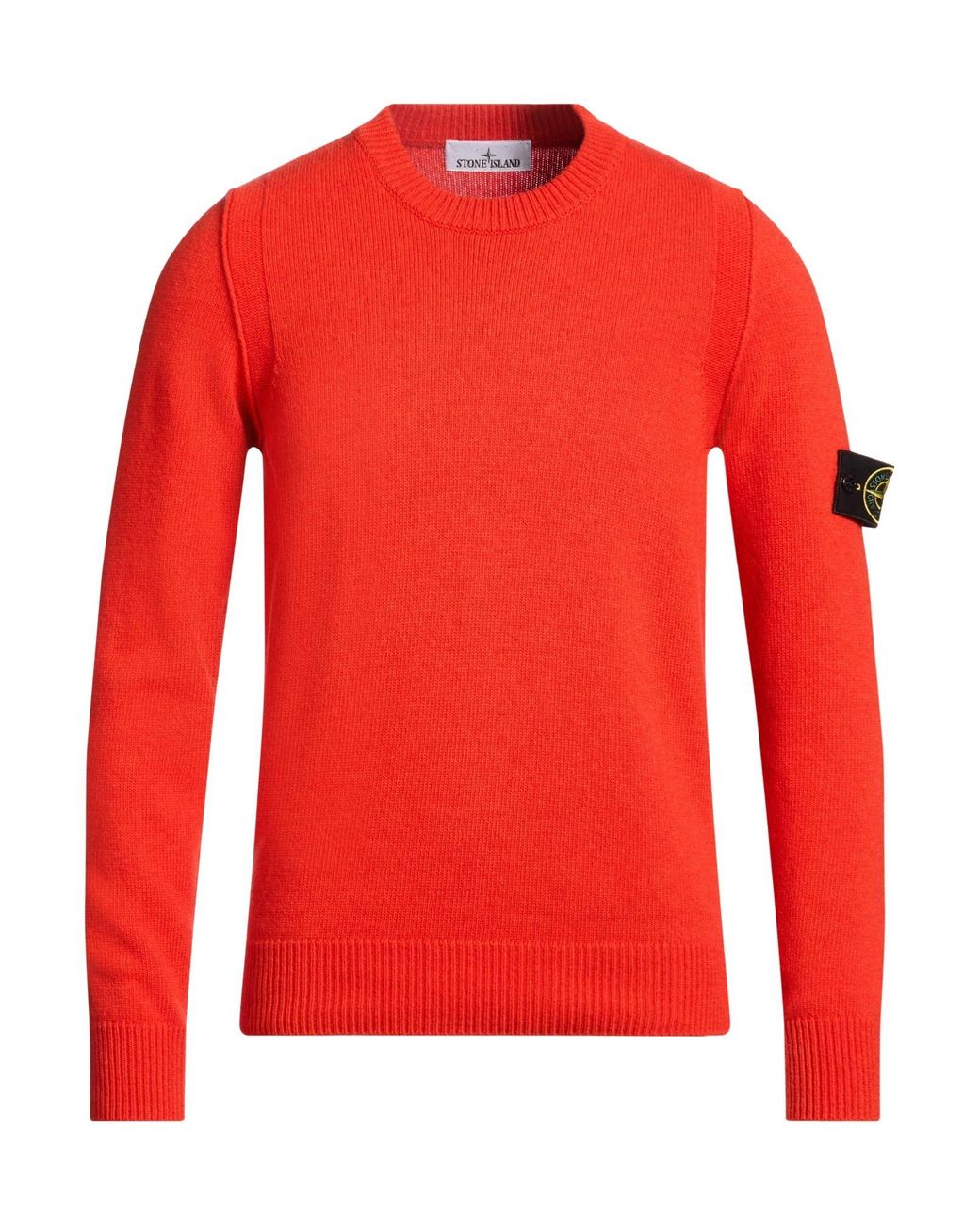 Stone Island Red Sweater Wool, Polyamide for men