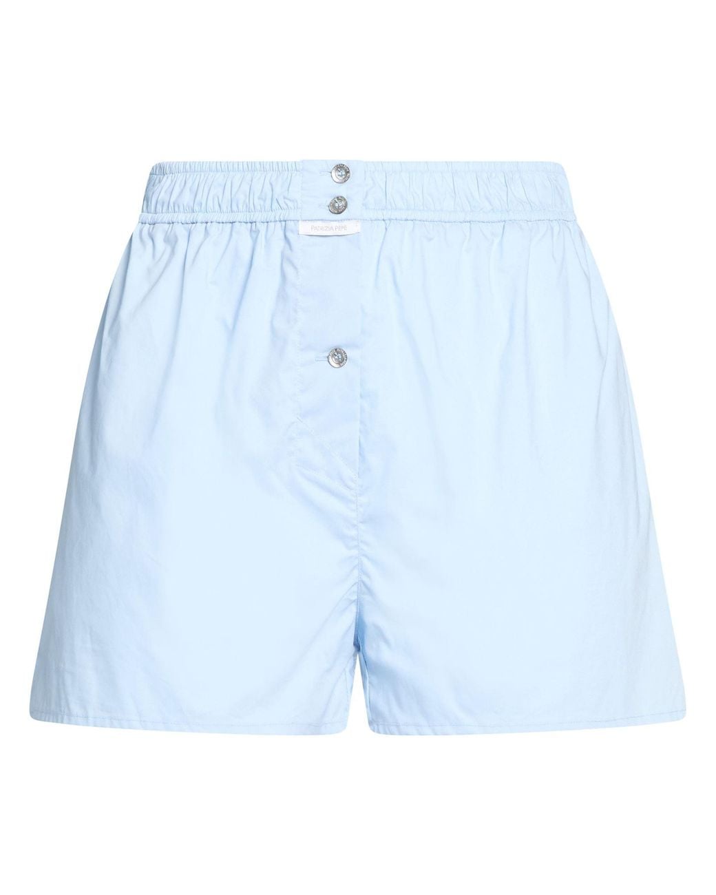 Patrizia Pepe Blue Shorts & Bermuda Shorts Cotton