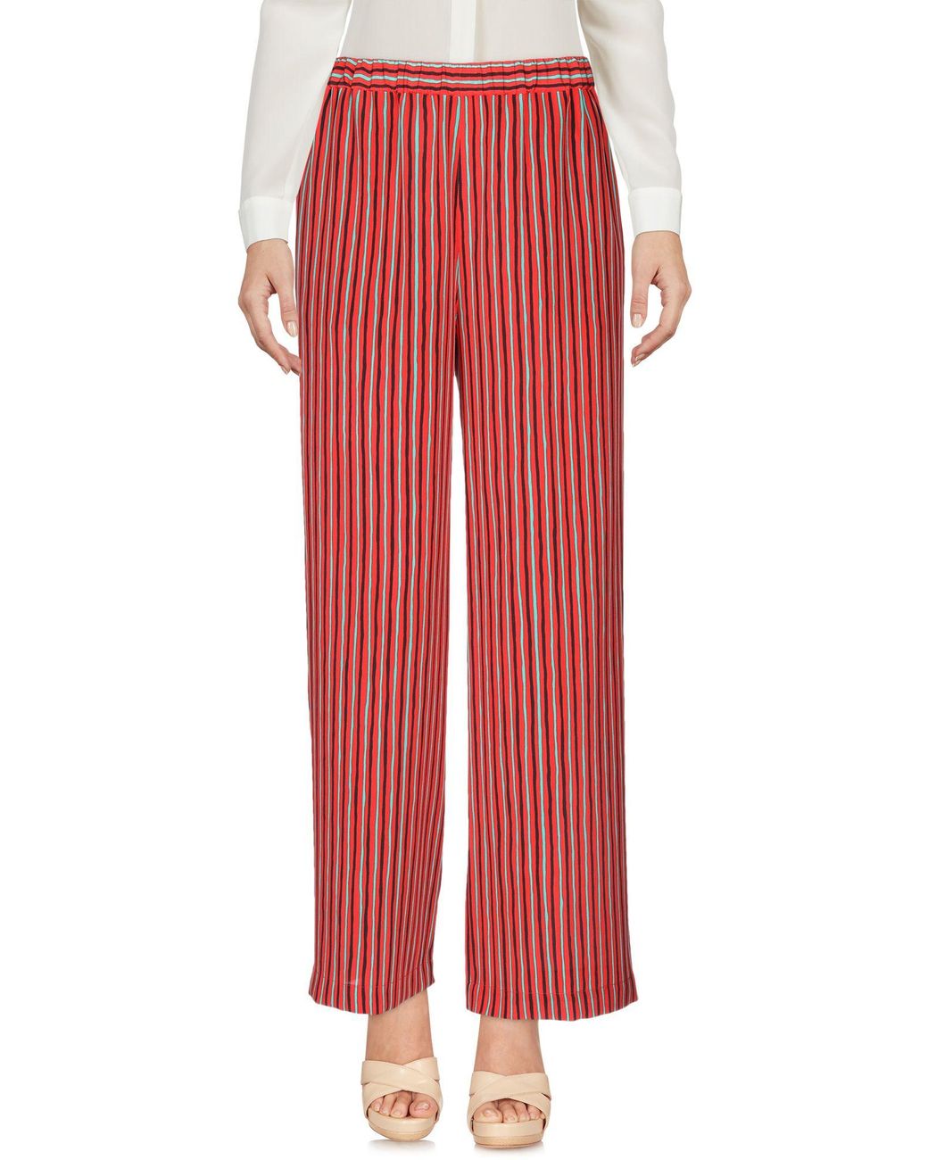 Aspesi Red Pants Silk
