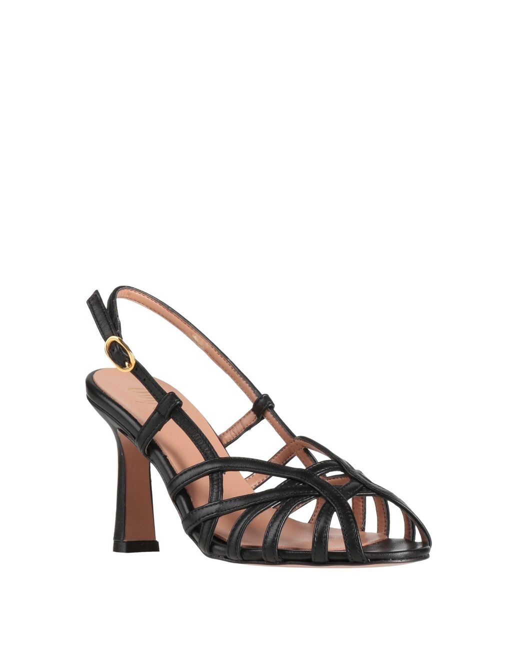 Ovyè Metallic Sandals Leather