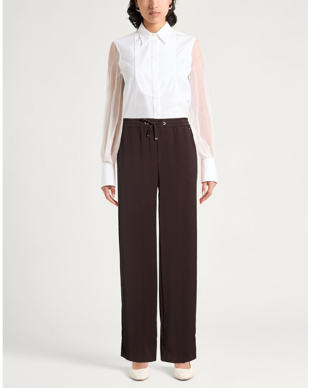 Herno Brown Pants Polyester