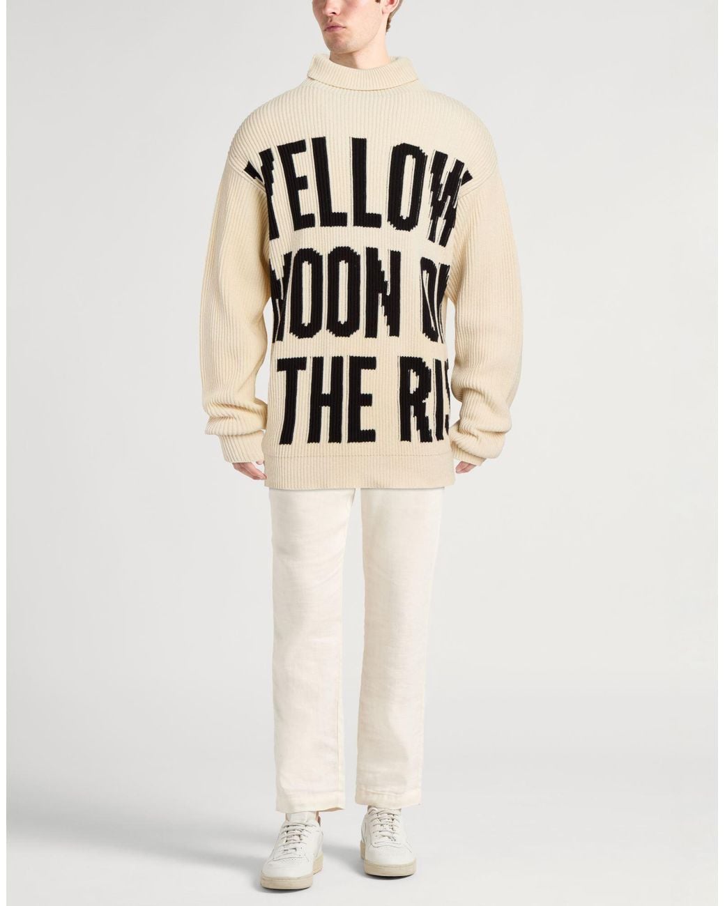 Jil Sander Black Cream Turtleneck Cotton for men