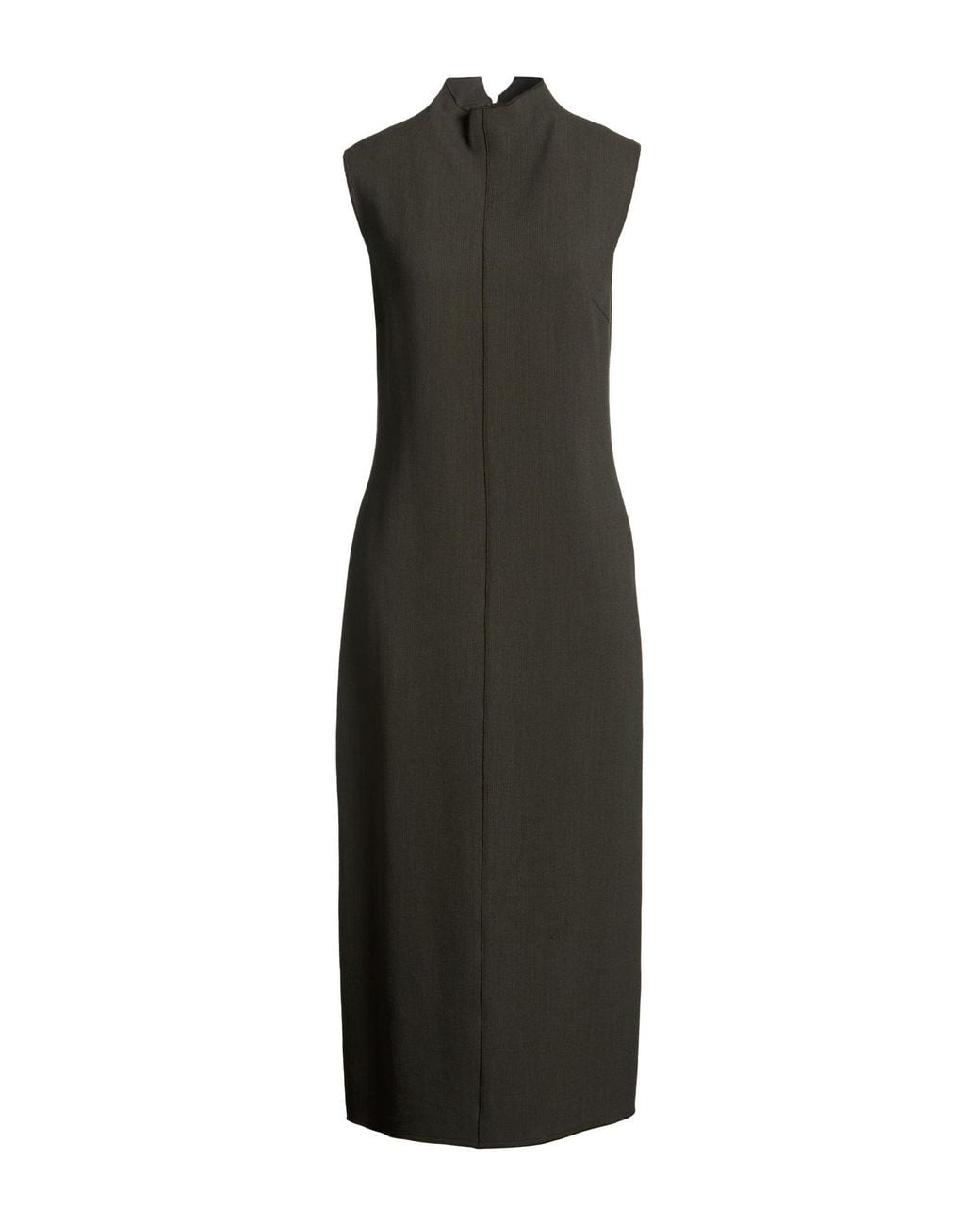 Antonelli Black Midi Dress Virgin Wool, Viscose