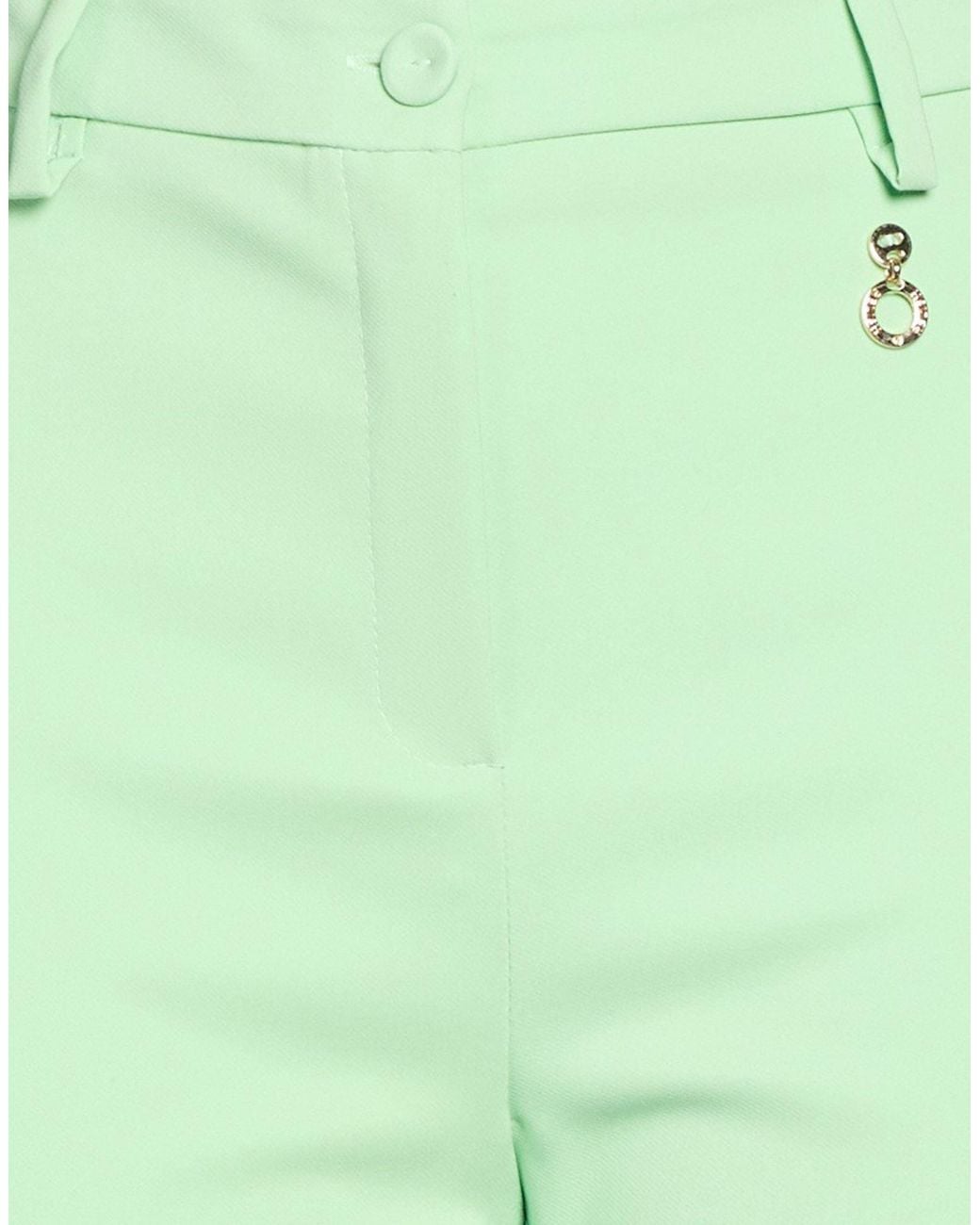 Relish Green Pants Polyester, Elastane