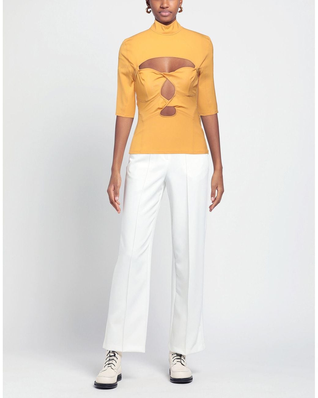 Top Jacquemus de color Metallic