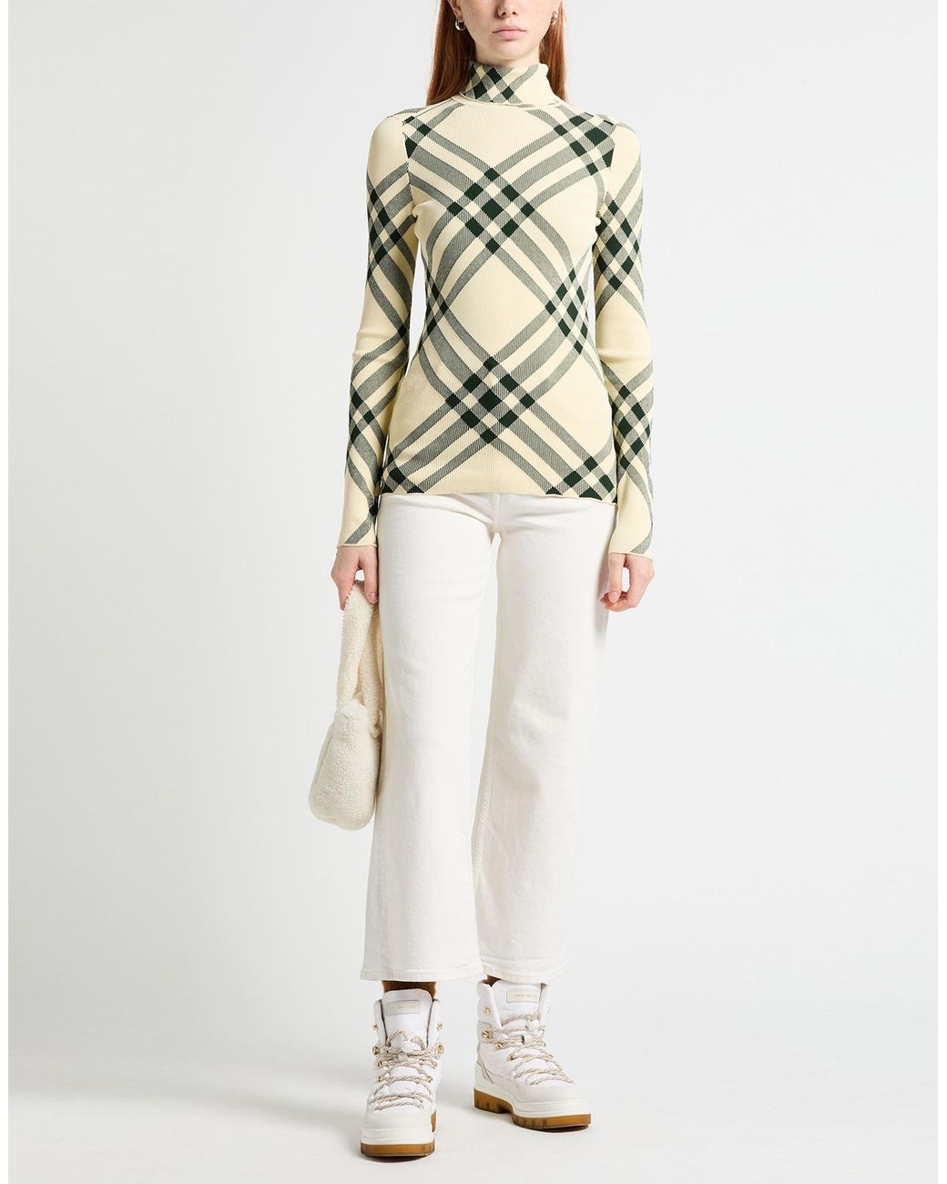 Burberry White Turtleneck