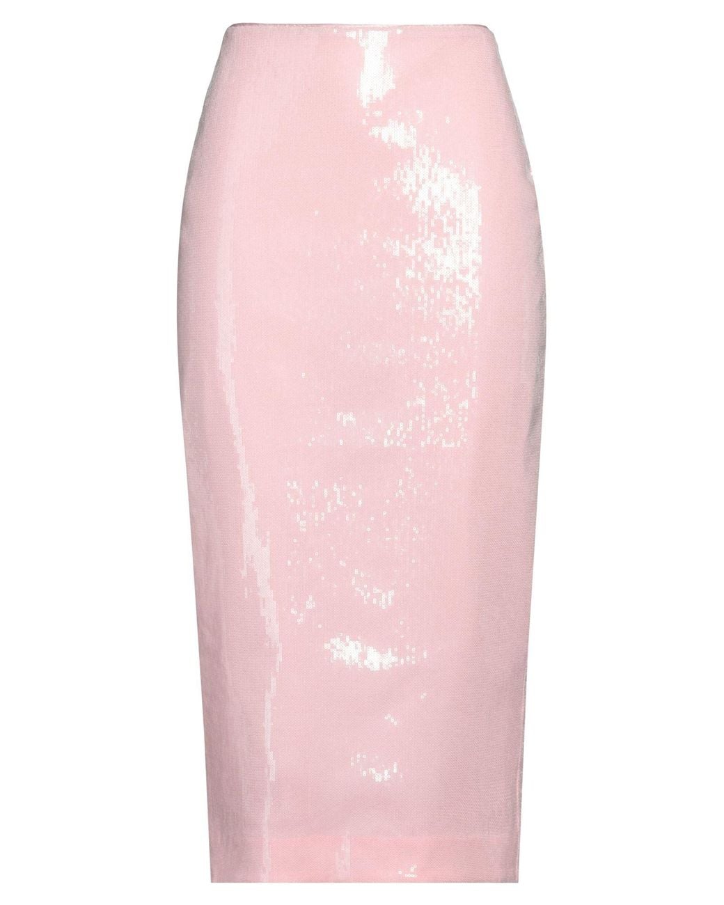 ROTATE BIRGER CHRISTENSEN Pink Midi Skirt