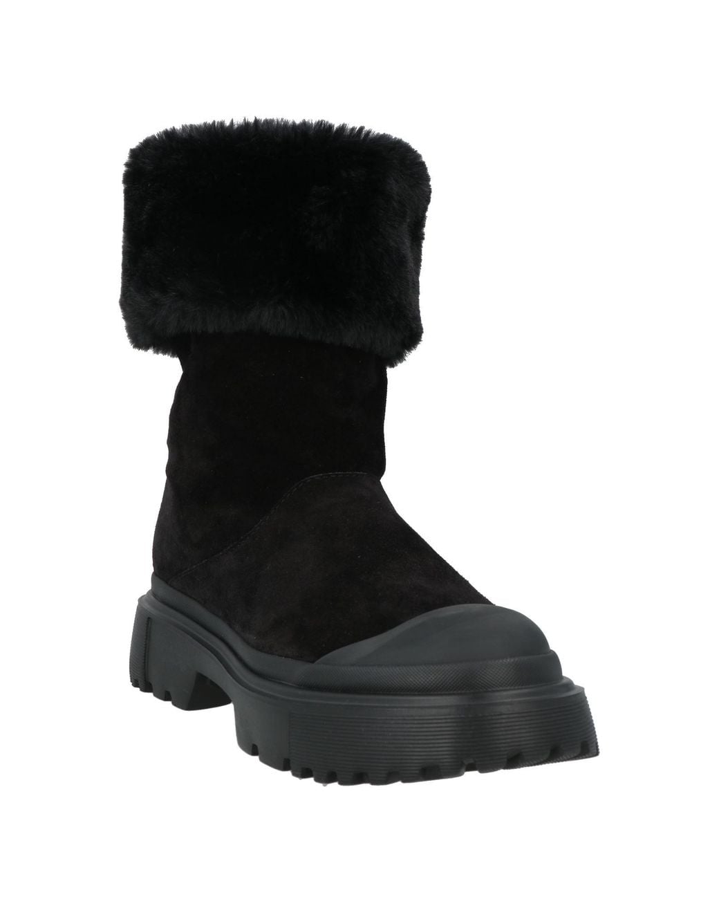 Hogan Black Ankle Boots Leather