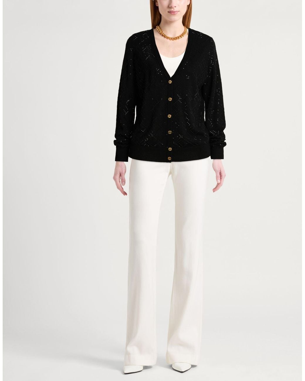 Elisabetta Franchi Black Cardigan