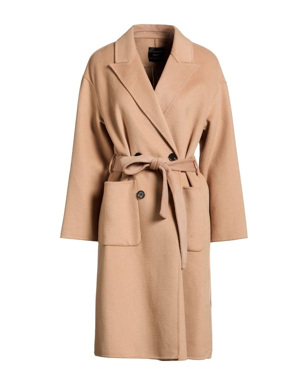 BRERAS Milano Natural Camel Coat Wool, Polyester