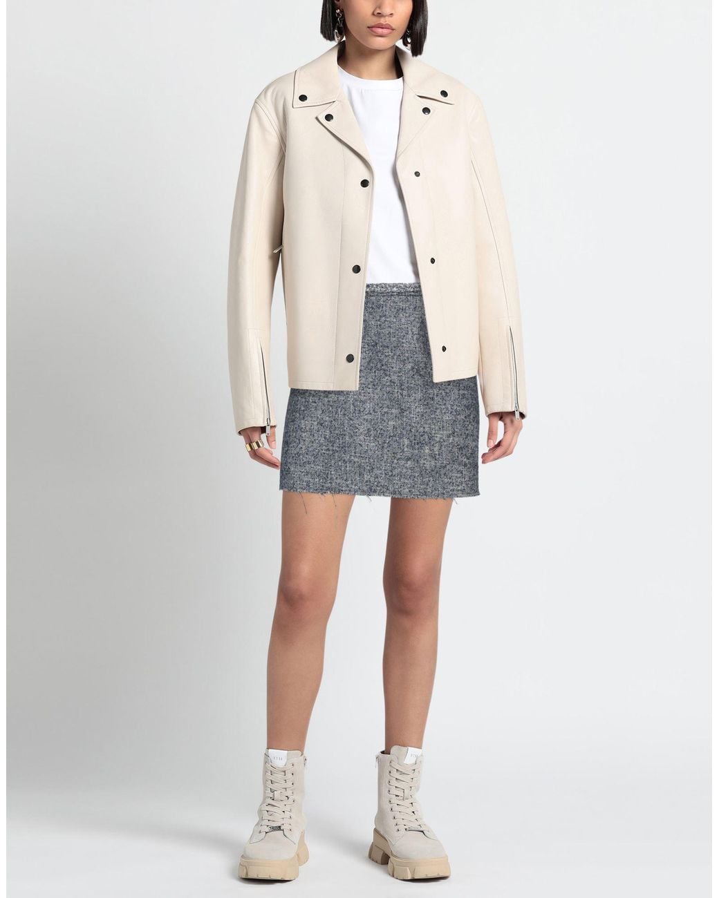 RED Valentino Gray Mini Skirts