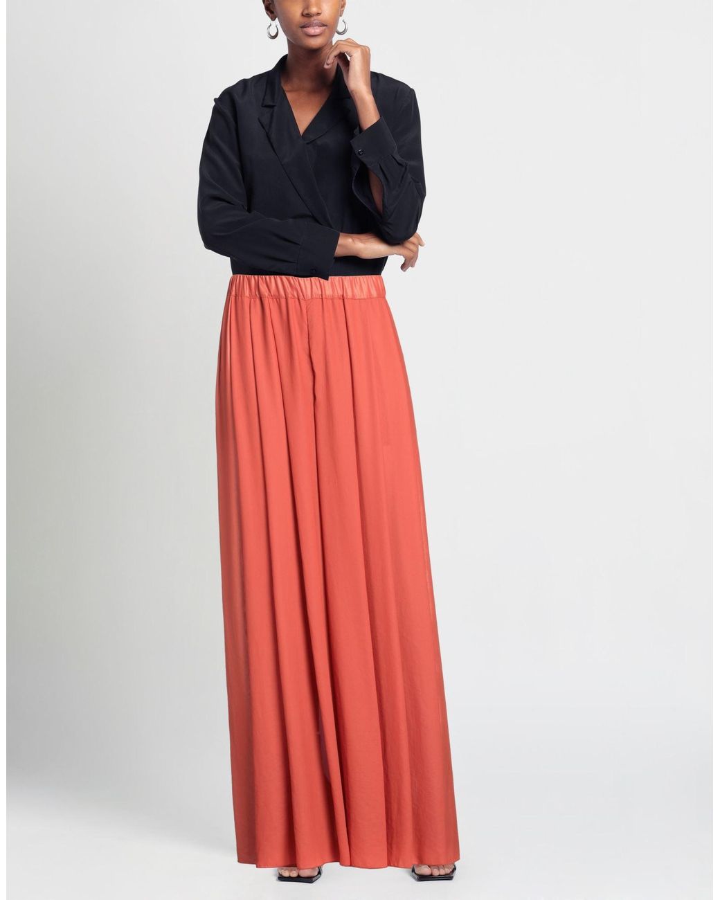 Pierantonio Gaspari Red Rust Pants Polyester